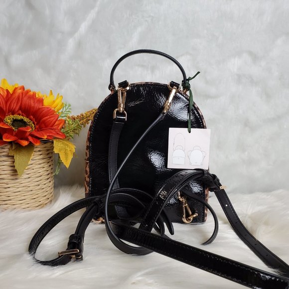 kate spade amelia metallic leopard mini backpack - Picture 7 of 7